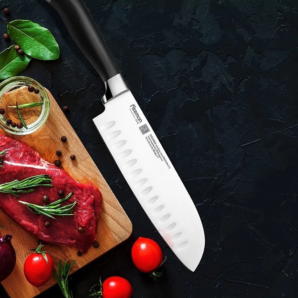 Cuchillo 7' Santoku Elegance 18cm Fissman